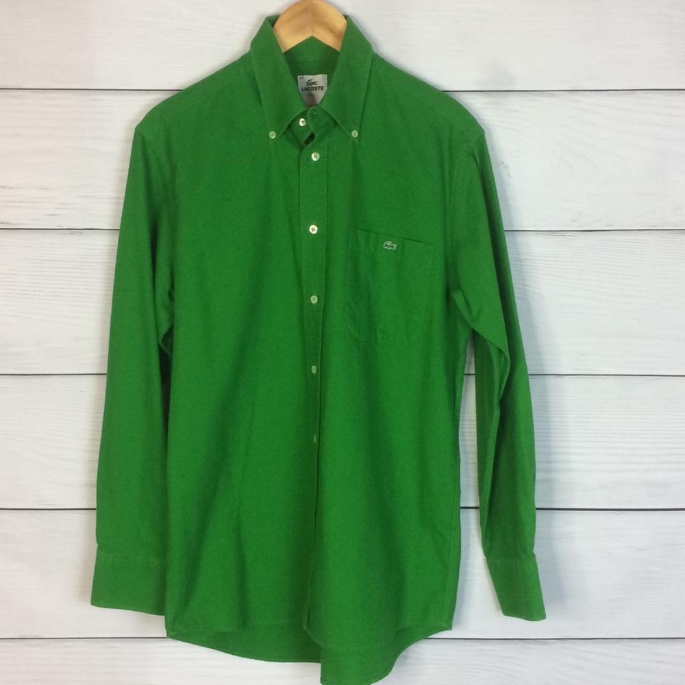 Lacoste Vintage 40 L Button Down Shirt Green